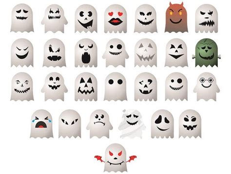 [Get 47+] Download Ghost Faces Clipart Pictures cdr | Courier Shirt