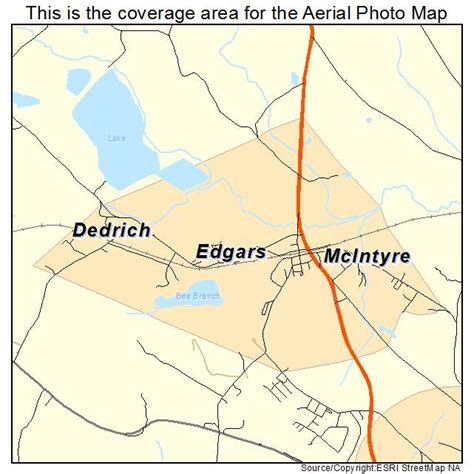 Aerial Photography Map of McIntyre, GA Georgia