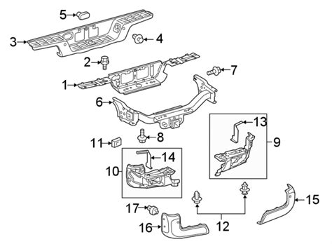 Toyota Tacoma Support. Bumper - 5215304010 | Toyota Online Parts Depot ...