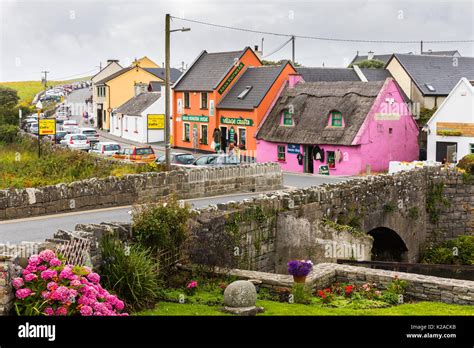 The colourful coastal village of Doolin in County Clare, Ireland Stock ...