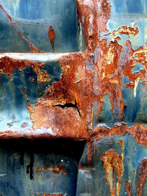 Steel Blue Rust | Art, Texture art, Abstract