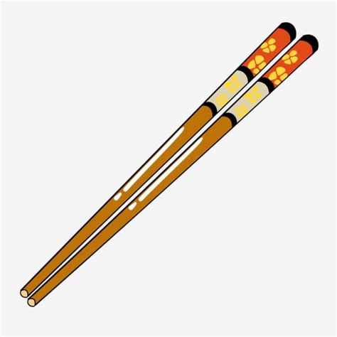 Chopstick Clipart PNG Images, Beautiful Chopsticks Illustration Hand ...