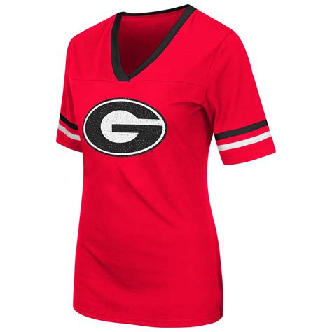 Georgia Bulldogs Colosseum Women's Aurora Short Sleeve T-Shirt - Red ...