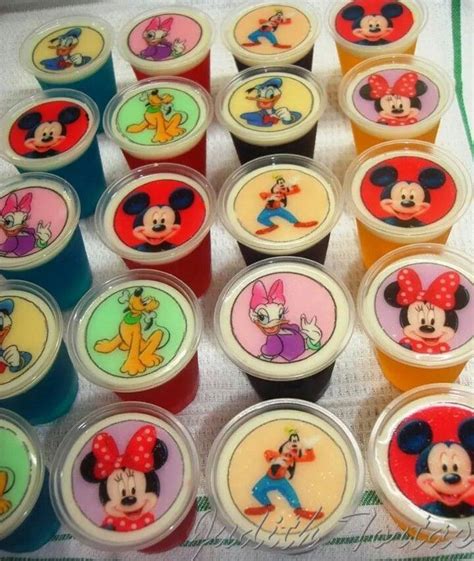 Gelatinas en vasitos de 3 onz Personajes de" La casa de Mickey Mouse ...