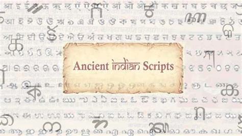 List of Ancient Indian Scripts