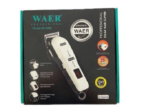 WAER SOLAR HAIR CLIPPER MAQUINA DE CORTAR CABELLO • Novedades Mujercitas