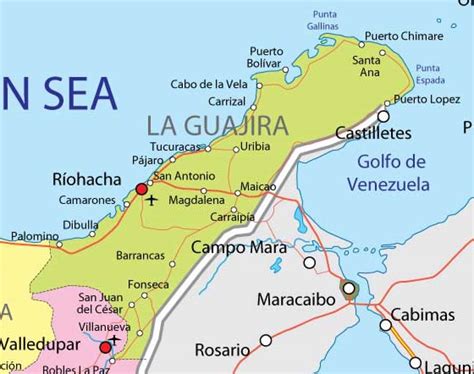 Guajira Colombia Map