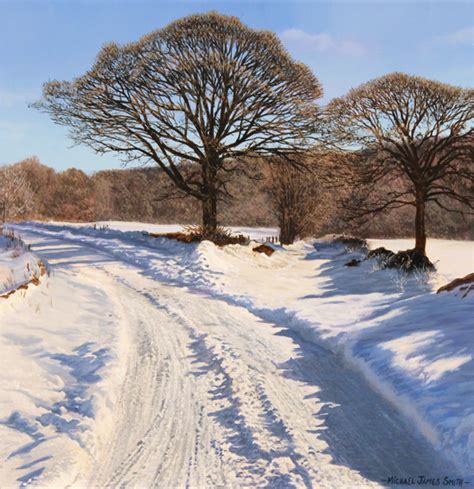 Michael James Smith | Original oil painting on panel, Essex Snow, Art ...