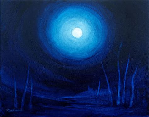 Cold Orb Painting by Michelle Wiarda-Constantine