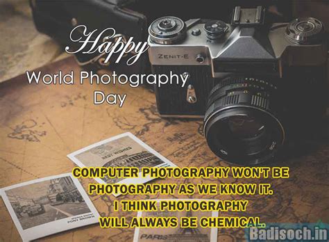 World Photography Day Quotes 2024 Wishes - Badisoch