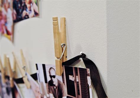 clothespin photo display | Clothes pin crafts, Photo displays, Clothes pins