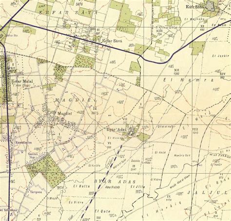 Biyar 'Adas 1942 - Public domain geographic map - PICRYL - Public ...