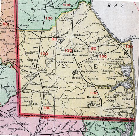 Tax Map Sussex County Delaware - CountiesMap.com