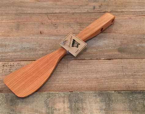 Classic Handmade Wooden Cooking Spatula With Accented Inlay