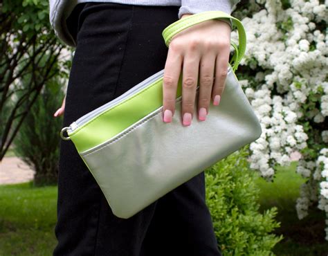 Lime Purse Eco-Leather Bag Green Crossbody Purse Minimalist | Etsy