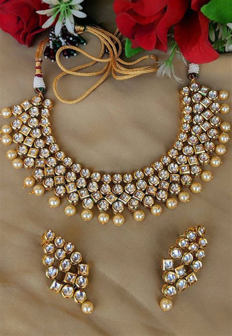 Buy Kundan Necklace Set Online : JMY848 - Utsav Fashion