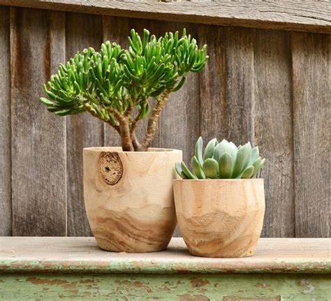 Modern Natural Timber Indoor Plant Pot Planter - Etsy | Pflanzen, Zimmerpflanzen ideen ...