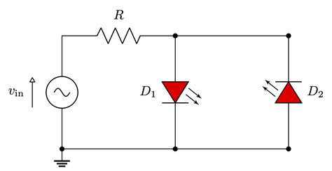 LED – Diode Circuit – TikZ.net