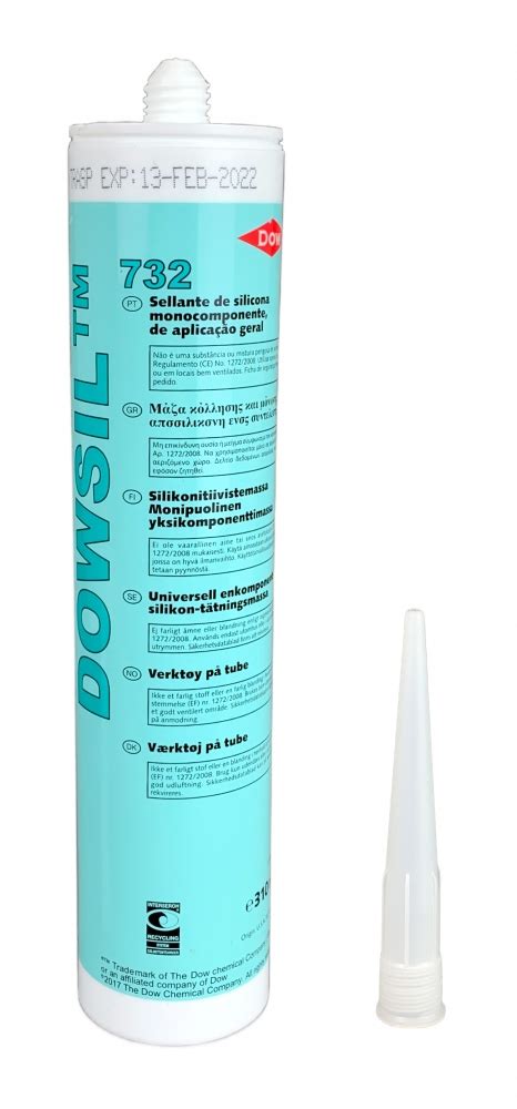 Dowsil 732 Multi-purpose silicone sealant 310ml cartridge - online purchase | Euro Industry