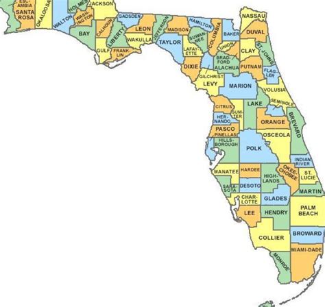 Map of Zip Codes in Florida images