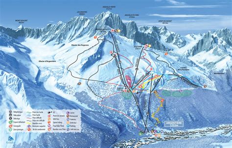 Plan des pistes Grands Montets – Argentière (Chamonix)