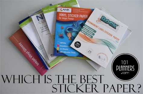 Which is the Best Sticker Paper? The Differences with Reviews