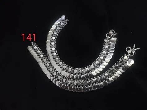 92.5 Bridal Silver Payal Anklet, 60-350, Size: 10 Inch at Rs 9000/pair ...