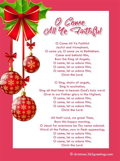 Complete List Of Christmas Carols