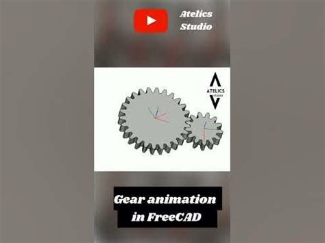 Involute gear animation in FreeCAD. - YouTube