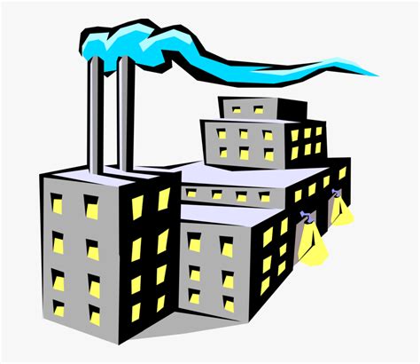 Factory Smokestack Vector Image - Manufacturing Factory Clip Art , Free Transparent Clipart ...