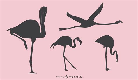 Flamingo Silhouette Design Vector Download
