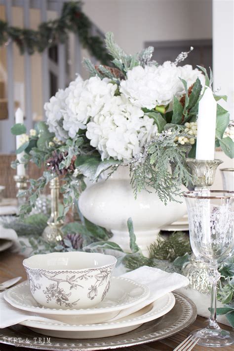 Holiday Tour Part 2: An Elegant White Christmas Tablescape - Tuft & Trim