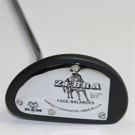 Lot Detail - Ram Golf 'Zebra' Face-Balanced Putter with Head Cover