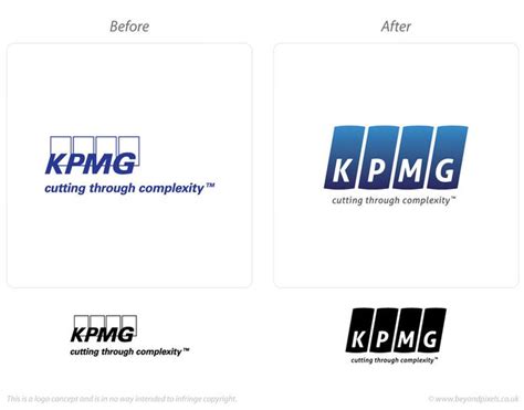 Logos re-imagined - KPMG logo concept