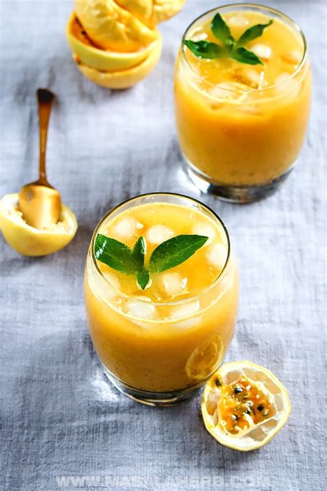 BEST Passion Fruit Juice Recipe [Maracuja] 🍹 MasalaHerb.com