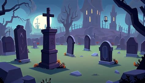 Cemetery Cartoon Images - Free Download on Freepik