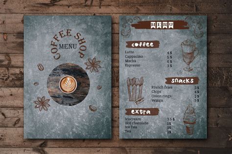 Menu Design for Coffee Shop :: Behance