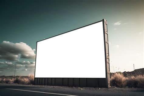 Premium AI Image | highway billboard mockup Empty advertisment ...