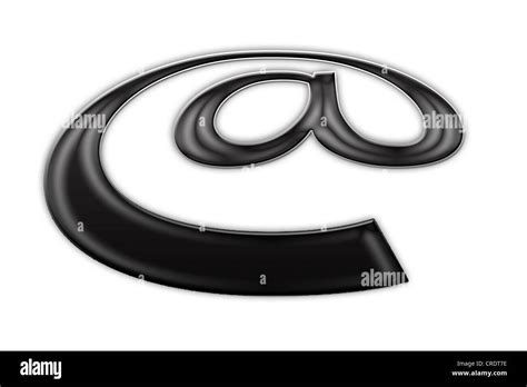 At sign, illustration Stock Photo - Alamy