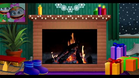 Winter-themed virtual fireplace for your interactive whiteboard - YouTube