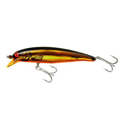 Bomber Long A 14A 3.5 Inch Lure Gold Chrome & Orange Belly