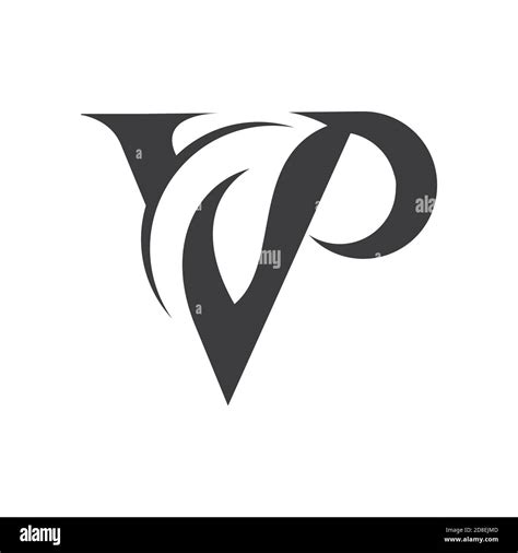 Initial letter vp logo or pv logo vector design template Stock Vector ...