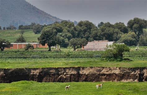 Sinkhole at Mexico farm swallows more land, eats at house | World News - The Indian Express