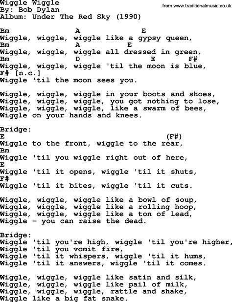 The Wiggles Song Lyrics