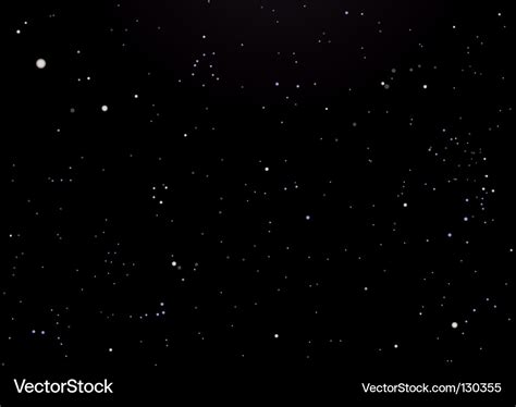 Night sky dark with stars Royalty Free Vector Image