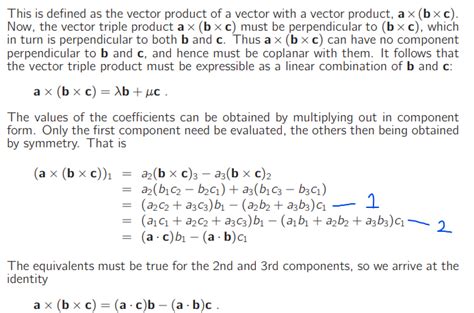 algebra precalculus - Vector triple product proof - Mathematics Stack Exchange