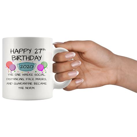 27th Birthday Mug 27th Birthday Gift for Women Men Him Her | Etsy