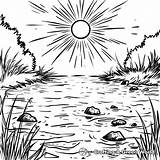 Pond Coloring Pages  Free & Printable sketch template