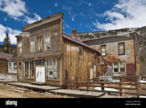 Colorado Saint Elmo ghost town National Historic Site settled 1878 orginally named Forest City ...