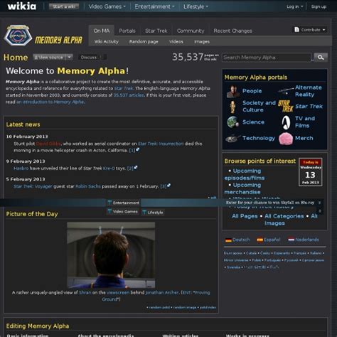 Memory Alpha - The Star Trek Wiki | Pearltrees